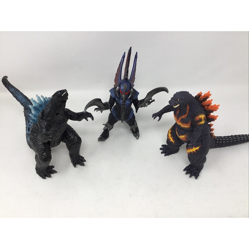 Playmates Toho Godzilla Toy Lot Of 3 Burning Godzilla Gigan Legendary